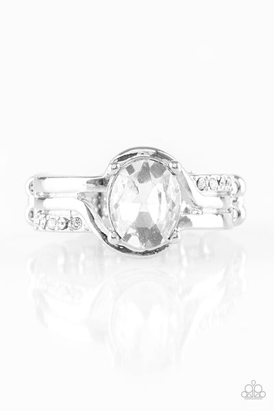 Home Is Where The CASTLE Is - White Ring - Paparazzi