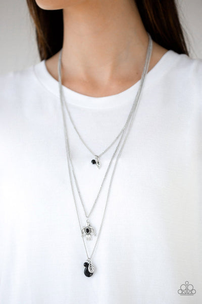 Soar With The Eagles - Black Necklace - Paparazzi