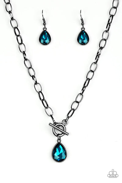 So Sorority - Blue Necklace - Paparazzi