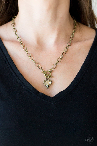 Princeton Princess - Brass Necklace - Paparazzi
