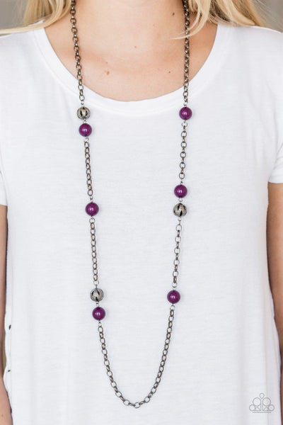 Fashion Fad - Purple Necklace - Paparazzi