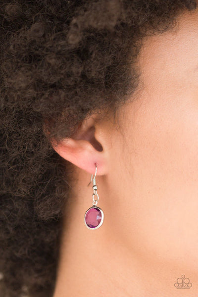Glassy Glamorous - Purple Necklace - Paparazzi