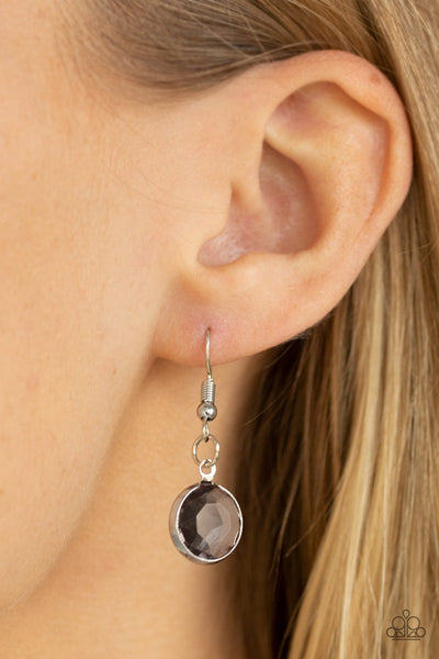 Glassy Glamorous - Silver Necklace - Paparazzi