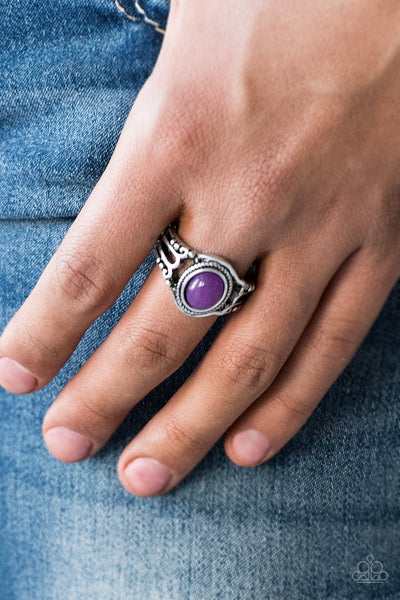 Peacefully Peaceful - Purple Ring - Paparazzi