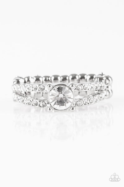 Dream Sparkle - White Ring - Paparazzi