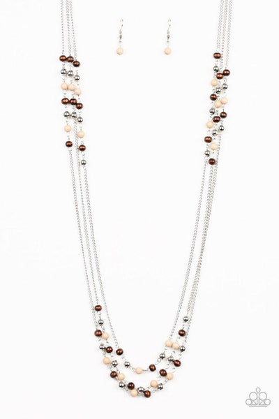 Seasonal Sensation - Brown Necklace - Paparazzi