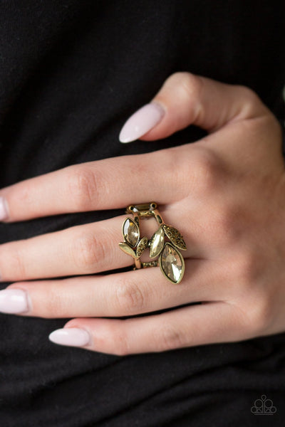 Flawless Foliage - Brass Ring - Paparazzi
