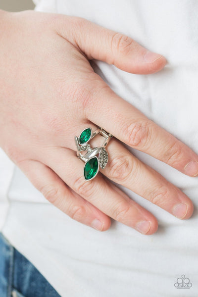 Flawless Foliage - Green Ring - Paparazzi