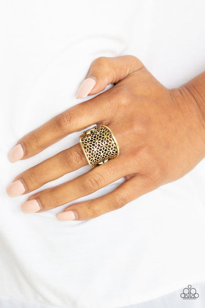 Garden Safari - Brass Ring - Paparazzi