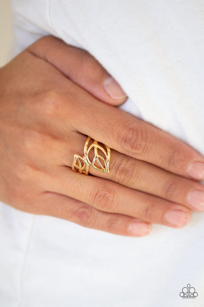 LEAF It All Behind - Gold Ring - Paparazzi