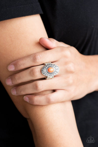 Stone Fox - Orange Ring - Paparazzi
