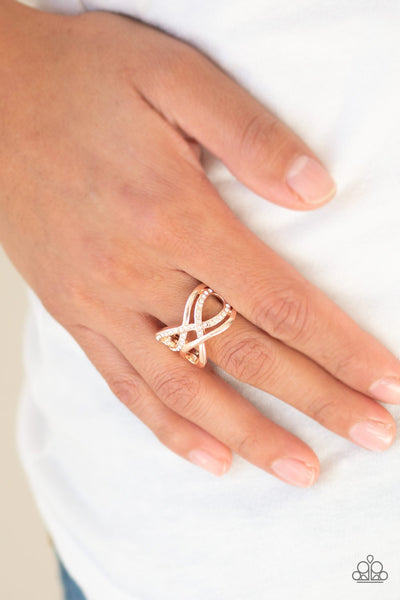 Infinite Illumination - Rose Gold Ring - Paparazzi