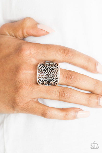 Garden Safari - Silver Ring - Paparazzi