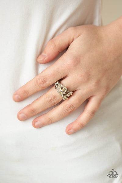 Fluttering Fashion - Brown Ring - Paparazzi