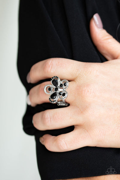 Gardens Of Grandeur - Black Ring - Paparazzi