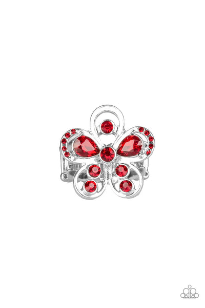 Gardens Of Grandeur - Red Ring - Paparazzi