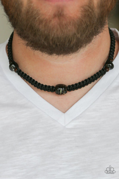 Rate Of Climb -  Urban Black Necklace - Paparazzi