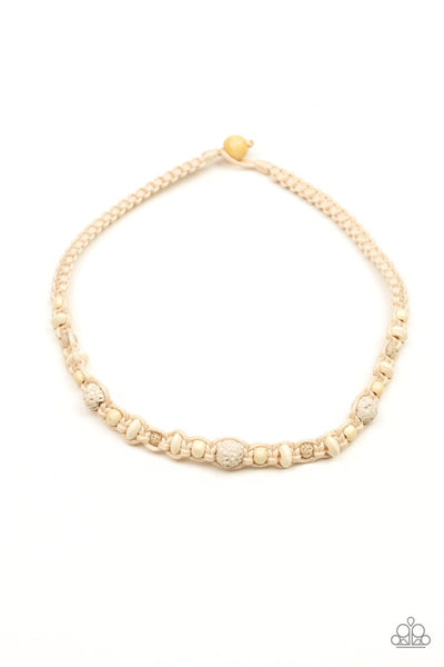 Shark Baiter - Urban White Necklace - Paparazzi