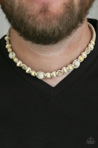 Shark Baiter - Urban White Necklace - Paparazzi