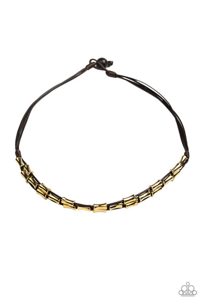 Moto Maverick - Urban Brown Necklace - Paparazzi