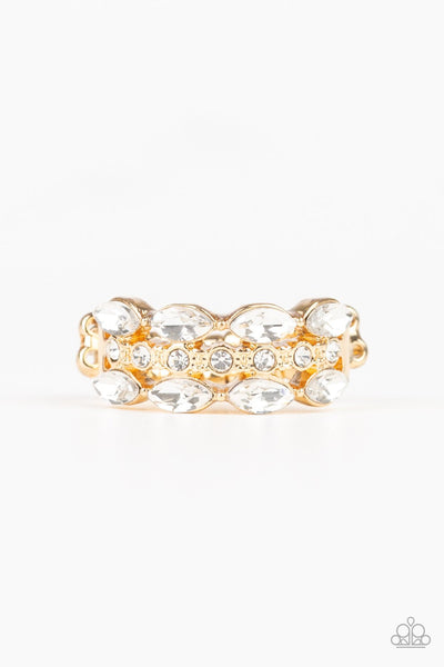 Distractingly Demure - Gold Ring - Paparazzi