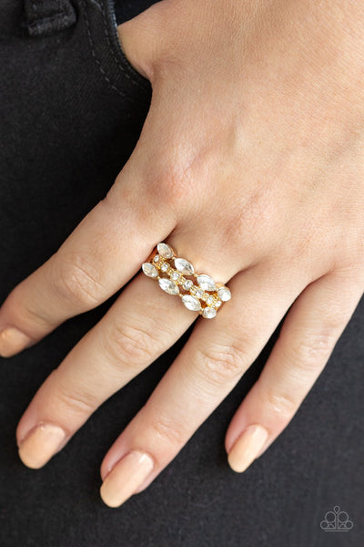 Distractingly Demure - Gold Ring - Paparazzi