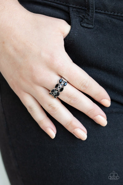 Distractingly Demure - Black Ring - Paparazzi