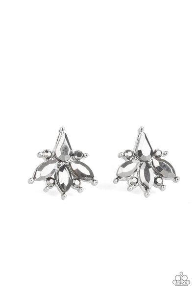 Stellar Sheen - Silver Earring - Paparazzi