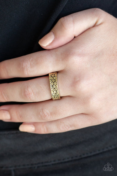 FLOWERBED and Board - Brass Ring - Paparazzi