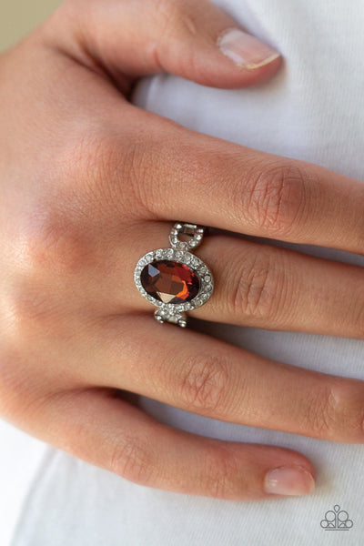 Magnificent Majesty - Brown Ring - Paparazzi