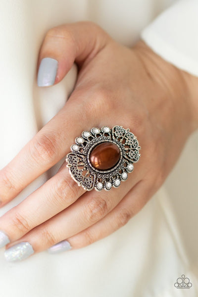 Radiantly Regal - Brown Ring - Paparazzi