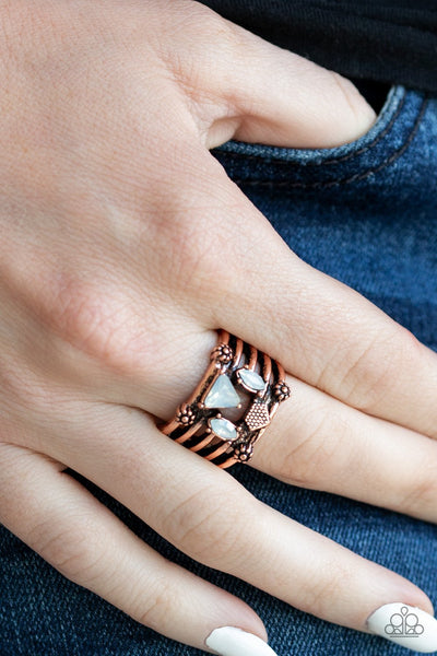 Shape Scene - Copper Ring - Paparazzi