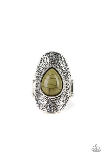 Southern Sage - Green Ring - Paparazzi