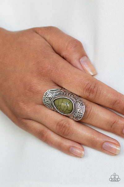 Southern Sage - Green Ring - Paparazzi