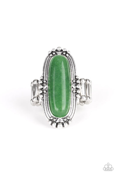 Desert Tranquility - Green Ring - Paparazzi