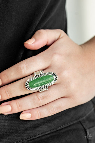 Desert Tranquility - Green Ring - Paparazzi