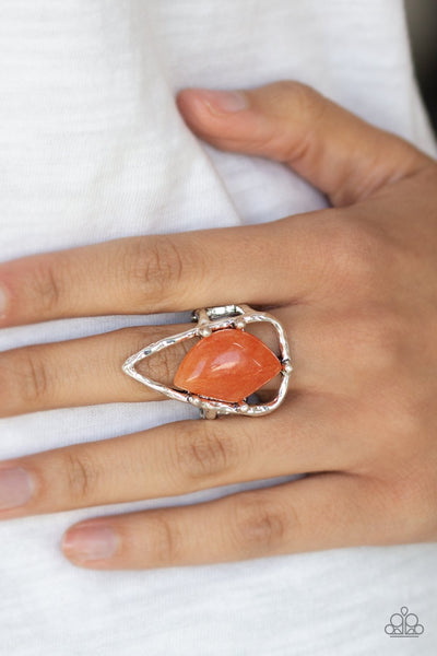 Get The Point - Orange Ring - Paparazzi