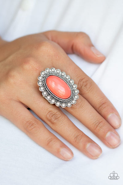 Ready To Pop - Orange Ring - Paparazzi