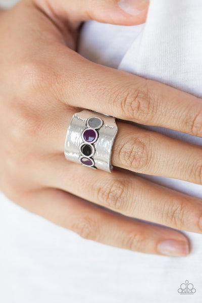 Dusky Dunes - Purple Ring - Paparazzi