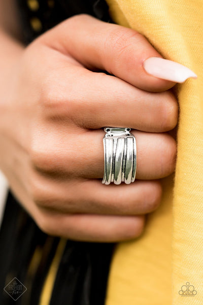 Rough Around The Edges - Silver Ring - Paparazzi