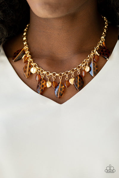 Hissy Fit - Brown Necklace - Paparazzi