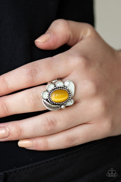 Fairytale Magic - Yellow Ring - Paparazzi