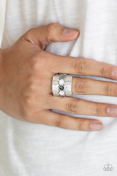 Dusky Dunes - White Ring - Paparazzi