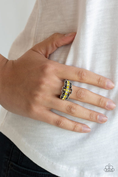 GLOW Your Mind - Yellow Ring - Paparazzi