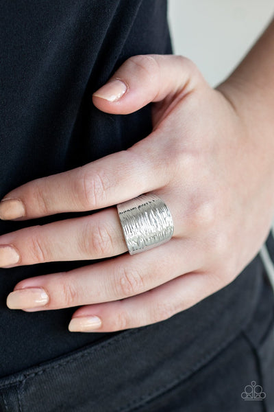 Rippling Rivers - Silver Ring - Paparazzi