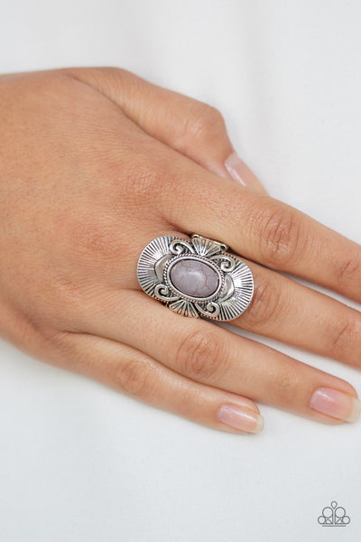Oracle Oasis - Silver Ring - Paparazzi