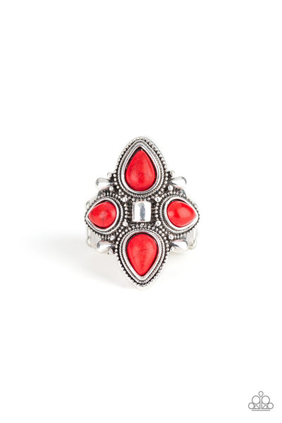 Dune Runner - Red Ring - Paparazzi