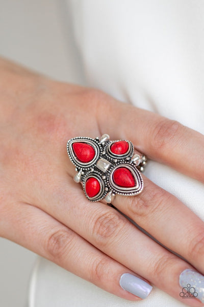 Dune Runner - Red Ring - Paparazzi