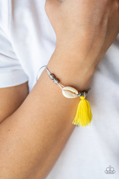 SEA If I Care - Yellow Adjustable Bracelet - Paparazzi