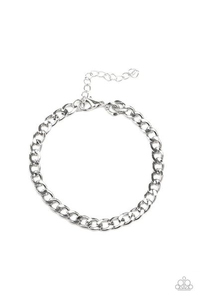Halftime - Urban Silver Bracelet - Men's  - Paparaazi